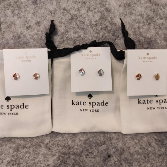 *預訂貨: 約十月中旬*Kate Spade legacy logo extra small stud earrings (經典立體logo)