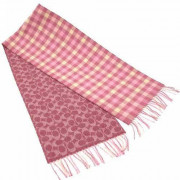 *預訂貨: 約12月上旬*Coach Reversible Signature Gingham Print Muffler