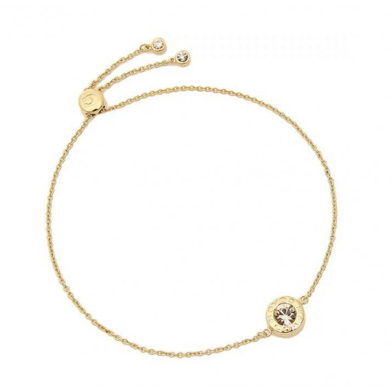 *預訂貨: 約12月中旬*Coach Open Circle Slider Bracelet 金鏈