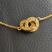 *預訂貨: 約12月下旬*Coach Interlocking Open Circle Pendant Necklace