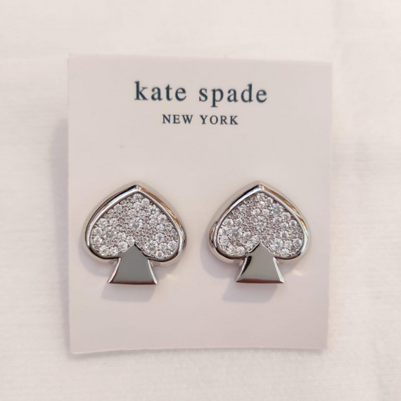 *預訂貨: 約1月中旬*Kate Spade everyday spade logo 閃石耳環