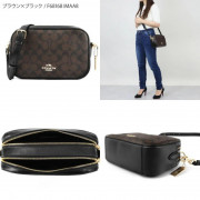 *預訂貨: 約2月中旬*Coach Jes Crossbody 經典CC logo 拼真皮