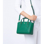 *預訂貨: 約3月中旬*Tory Burch Emerson mini top zip tote十字紋牛皮 迷你餃子袋