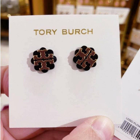 *預訂貨: 約3月底*Tory Burch 立體經典 Logo 花型底耳環