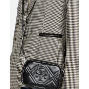 *預訂貨: 約4月上旬*Tory Burch Perry Bombe embossed camera bag 黃金尺寸 雙拉鏈 相機袋 