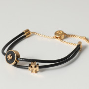 *預訂貨：約七月上旬*Tory Burch 真皮雙層slider bracelet