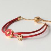 *預訂貨：約七月上旬*Tory Burch 真皮雙層slider bracelet