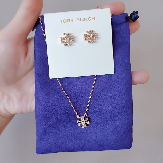 *預訂貨：約8月下旬*Tory Burch 閃石款經典logo 套裝