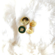  *預訂貨：約1月上旬*Tory Burch Enamel Logo Stud Earrings 