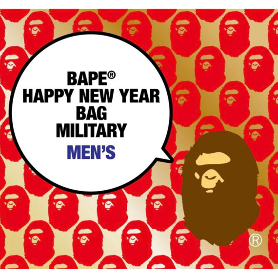  *預訂貨：約2月中旬*BAPE 2023 HAPPY NEW YEAR BAG MILITARY MENS