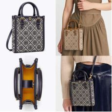 *預訂貨: 約三月中旬*Tory Burch Monogram 迷你風琴袋