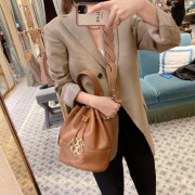 *預訂貨：約4月上旬*Tory Burch Miller Large Bucket 全真皮大水桶袋