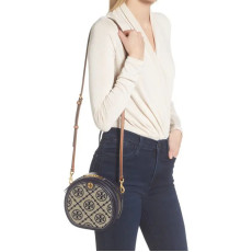 *預訂貨：約4月中旬*Tory Burch T Monogram Jacquard Moon Bag