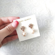 *預訂貨：約5月上旬*Tory Burch Drop Imitation Pearl 耳環