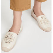 *預訂貨：約5月上旬*Tory Burch Espadrilles 大logo真皮漁夫鞋