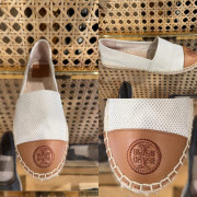 *預訂貨：約5月上旬*Tory Burch Espadrilles 細 Logo漁夫鞋