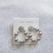 *預訂貨：約5月中旬*Tory Burch 珠珠大圈耳環