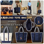 *預訂貨：約5月中旬*Polo Ralph Lauren 大馬仔 LOGO TOTE BAG