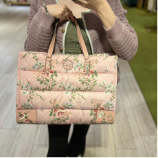 *預訂貨：約6月上旬*Tory Burch Ella Tote 美國限定淺粉印花圖案