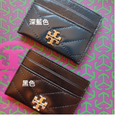 *預訂貨：約9月上旬*Tory Burch Kira Card Case 油蠟羊皮銀扣