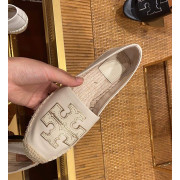 *預訂貨：約11月上旬*Tory Burch Espadrilles 大logo真皮漁夫鞋