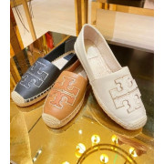 *預訂貨：約11月上旬*Tory Burch Espadrilles 大logo真皮漁夫鞋