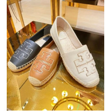 *預訂貨：約11月上旬*Tory Burch Espadrilles 大logo真皮漁夫鞋